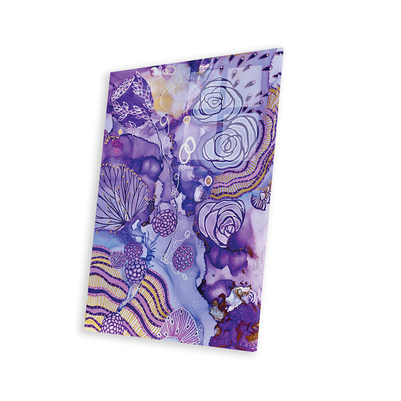 «Purple Reign» sur peinture plastique / acrylique