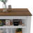 Kitchen Island, Kitchen Table 35" H, Four Legs, Three Open Storage Shelves