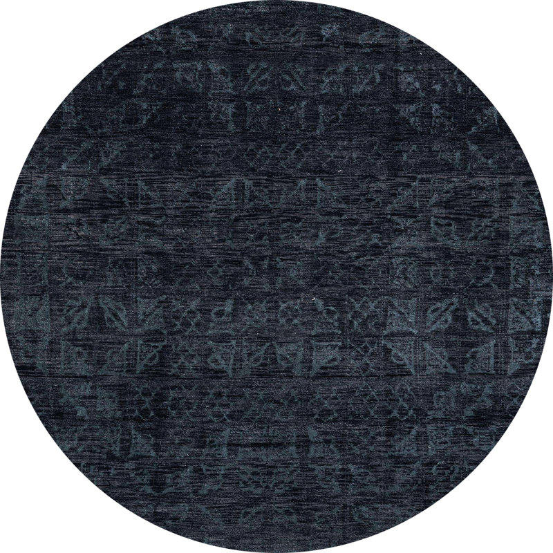 Abstract Indoor Rug, Round 6'