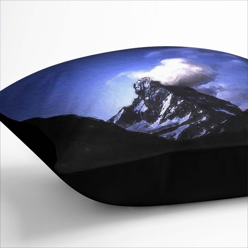 Square Cushion, Black, 55cm H x 55cm W x 20cm D