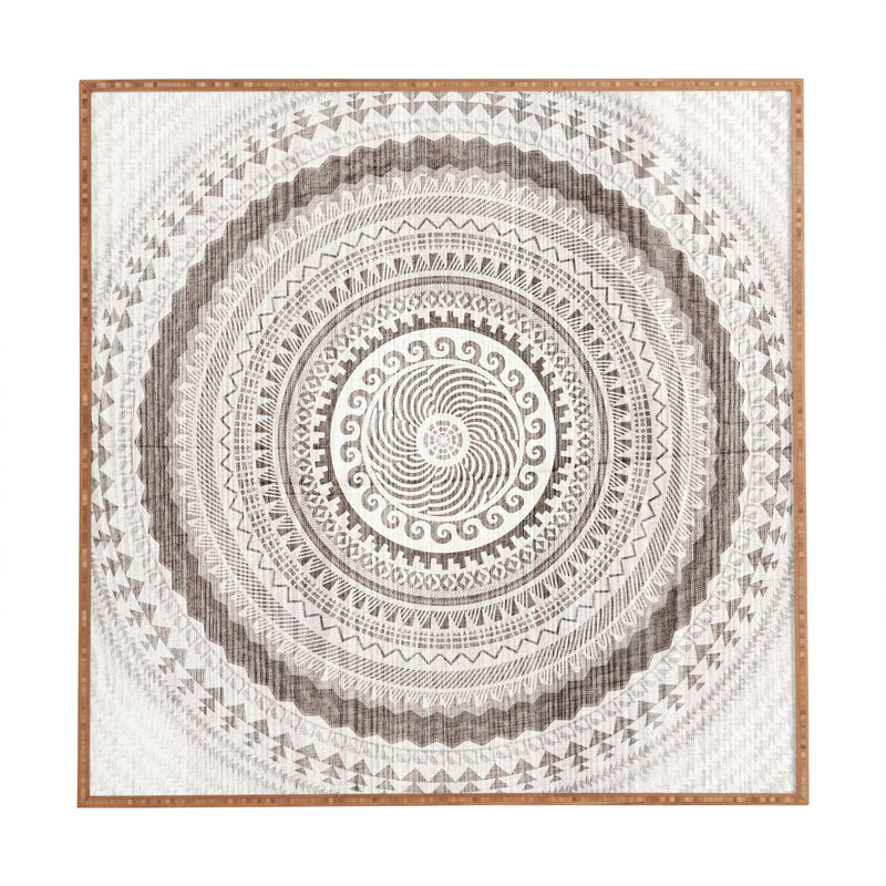«Winter Wheat» par Iveta Abolina - Reproduction d'art graphique sur papier encadré, H 12 po x l 12 po x p 1 po