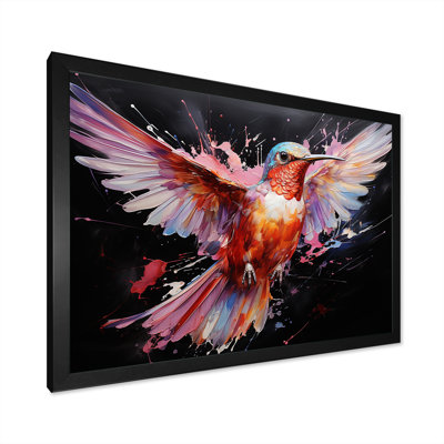 Colibri coloré, battement d'aile, merveille 2 - Art mural colibri