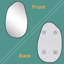 Nickson Metal Flat Wall Mirror
