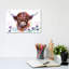 Highland Cow Among The Thistles by BebesArts - Wrapped Canvas Painting-2070817053-2021534195