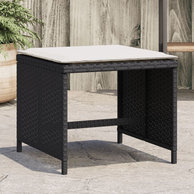 Bay Isle Home? Tabourets de patio avec coussins 4 pièces 15,7 po x 15,7 po x 13,8 po