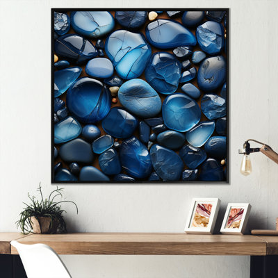 Pierres zen bleu saphir - impressions sur toile Spiritual Stone