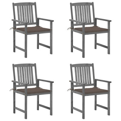 Chaise de patio en acacia avec coussin