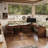 L-shaped Nordic-style Corner Solid Wood Desk, With a Separate Bookshelf-1639972979