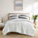 Blake Stripe Textured Print Microfiber Comforter Set