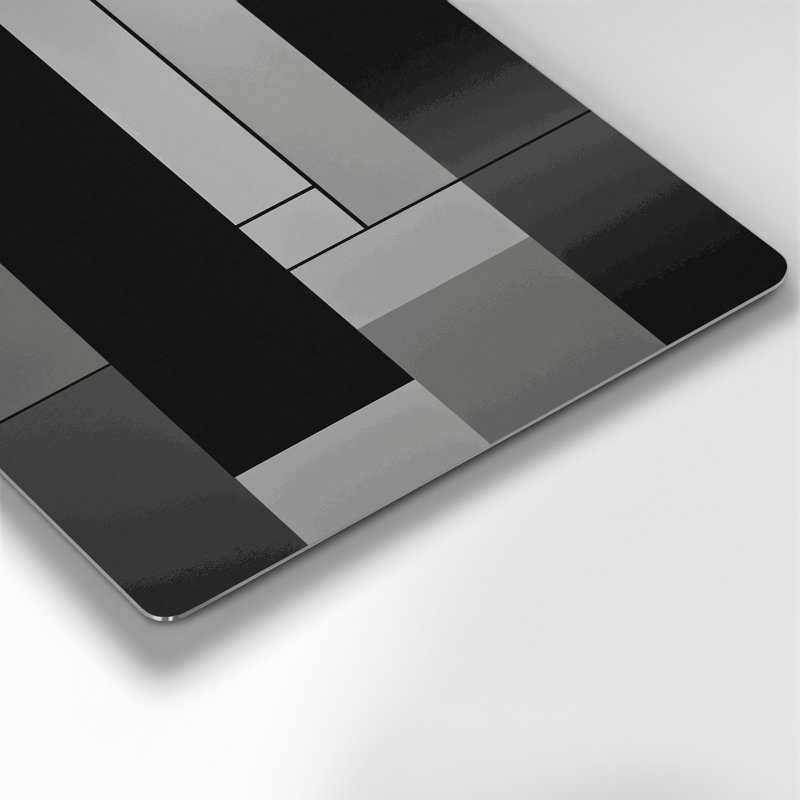 Minimalisme 78, art mural en métal brun, H 11 po x l 14 po