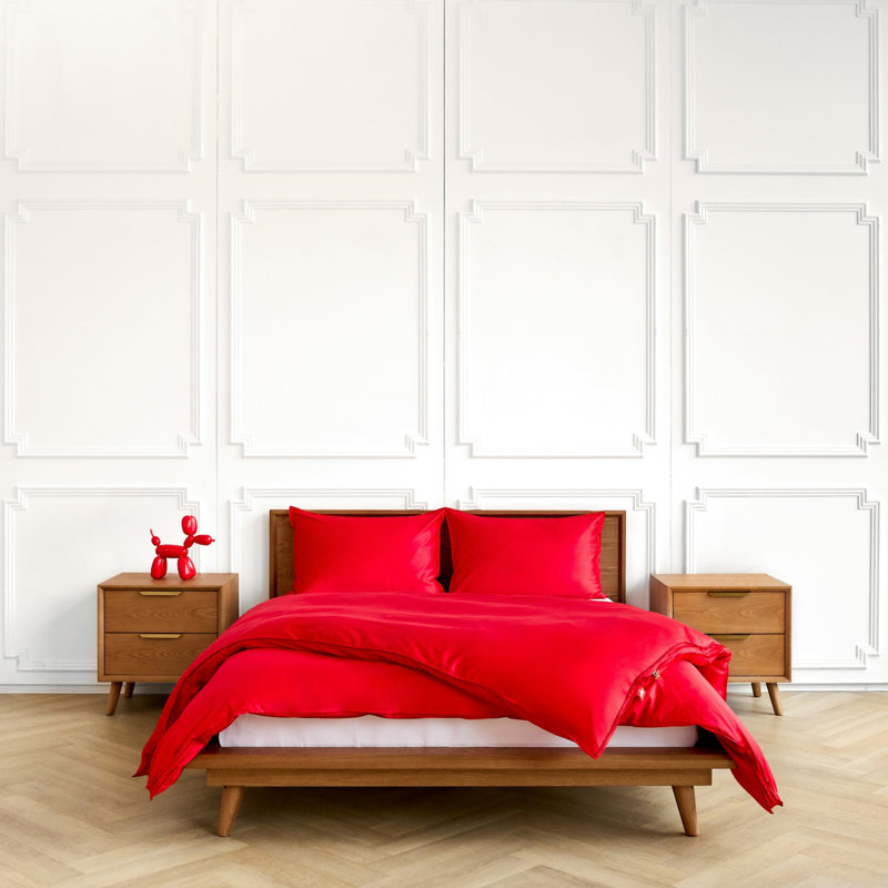 Ensemble de housse de couette Cardinal - 3 pièces - taille simple, Lit simple, Cardinal