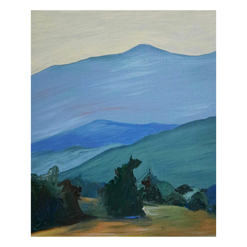 Paysage: Vallées | Acrylique sur toile | Par Nishtha Jain
