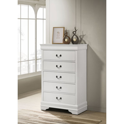 Daleyza 5-drawer Bedroom Chest White