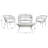 Anding 4 - Person Patio Conversation Set with Cushions-60558585