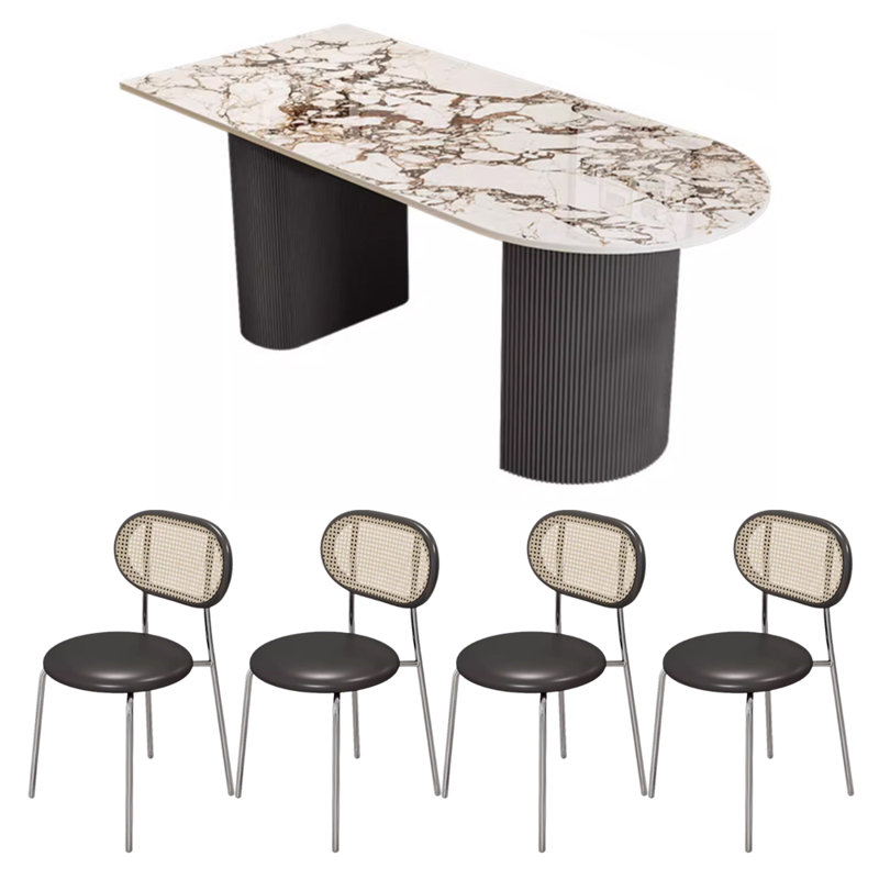 Table de salle à manger Modern, H 29,52 po x L 62,99 po x l 31,49 po
