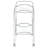2-Tier Rectangular Glass Shelf Metal Bar Cart