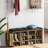 Daimen 10 Pairs Shoe Storage Bench with PU Leather Cushion-1273886180
