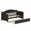 Multi-Functional Wood Daybed Featuring Hidden Trundle Bed and Dual-Purpose Sofa Design-129687909