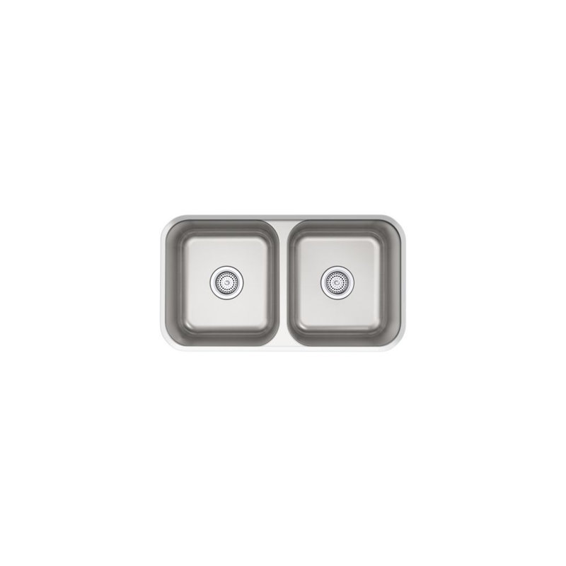 McAllister 32'' L Stainless Steel Undermount Double Basin Kitchen Sink