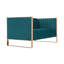 Causeuse en velours Trillium Mid-Century-472473023