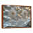 Toile avec cadre flottant brun