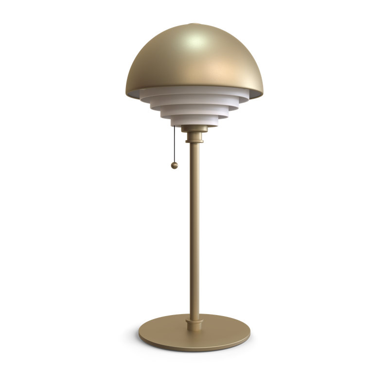 Motown Metal Buffet Lamp, Brass