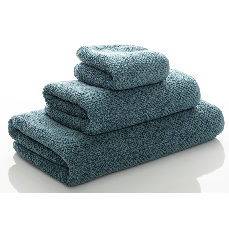 Bee Waffle Fingertip Towel, Deep Sea