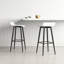 Tabouret de bar pivotant à hauteur fixe Camargo avec pieds fuselés en métal-862542705