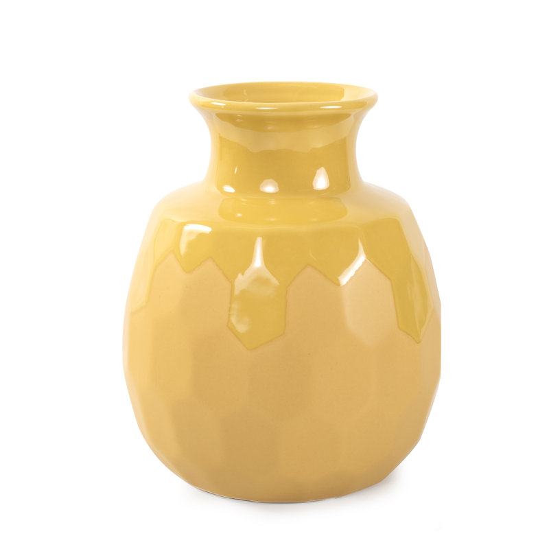Golden Bee Ceramic Vase- Medium