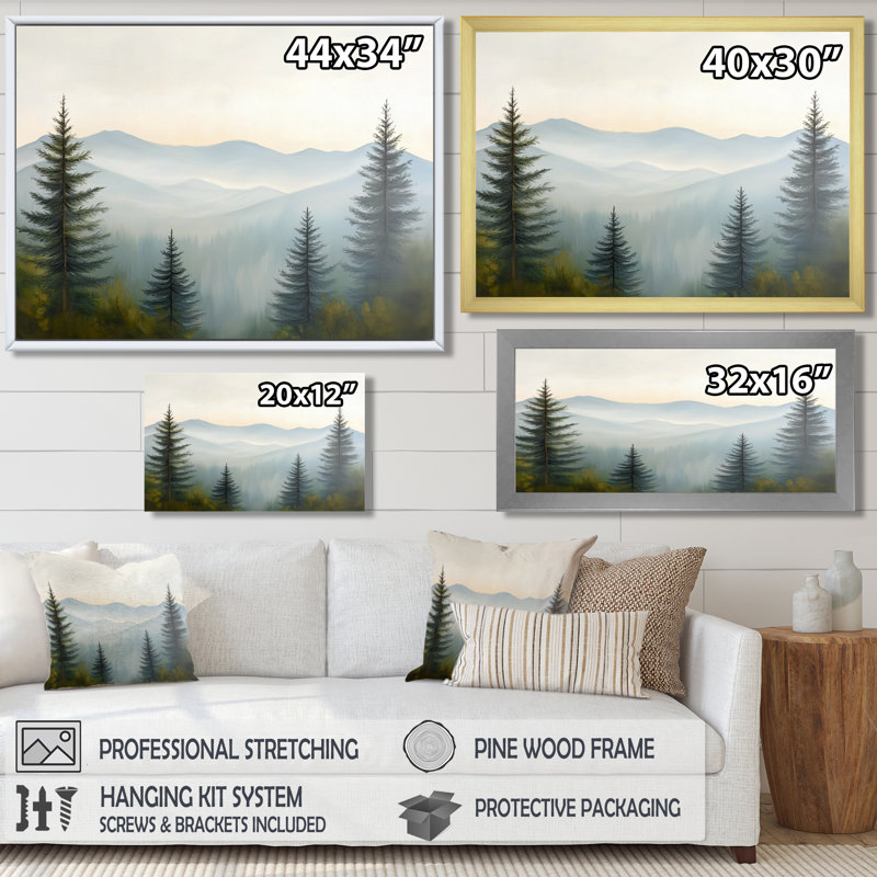 Mountain Mist Utah - Utah, impression d'art mural, Reproduction encadrée d'une seule photo sans pass, Noir, H 12 po x l 20 po