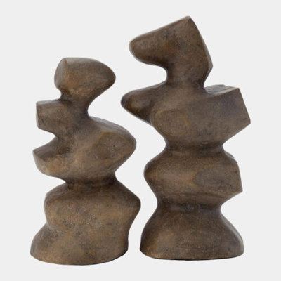 Mguyon S/2 Mguyon Sculptures-Dark Gray 17"H x 8"W x 9"D Decorative Sculpture