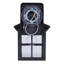 Sioban Traditional Outdoor Down Light Lantern, Black Finish, Clear Seeded Glass