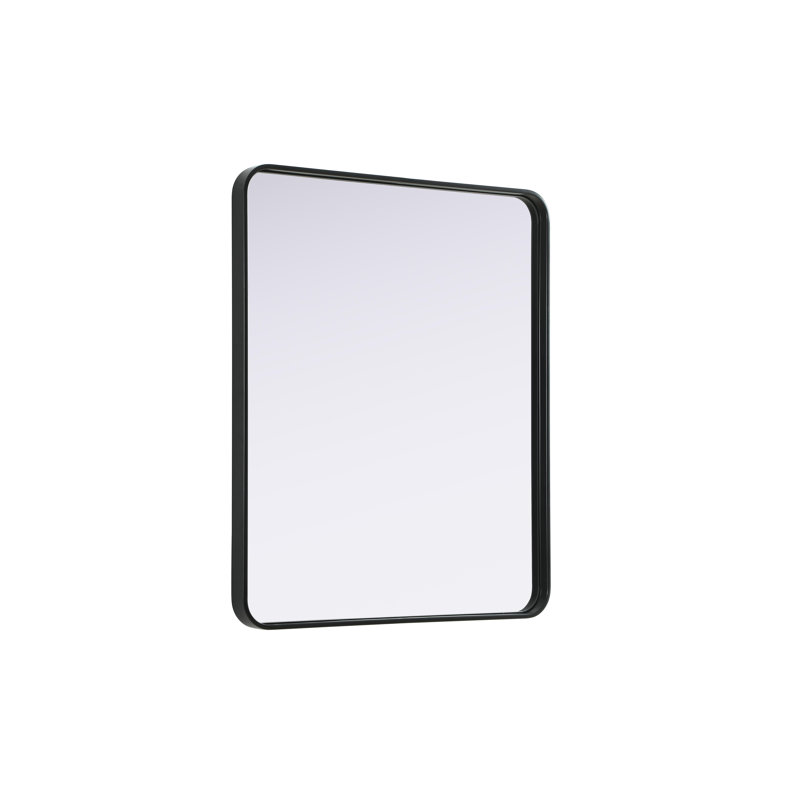 Erath Contour Metal Mirror, 36" x 30", Black