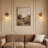 1-light Hammered Glass Wall Sconce（set of 2）