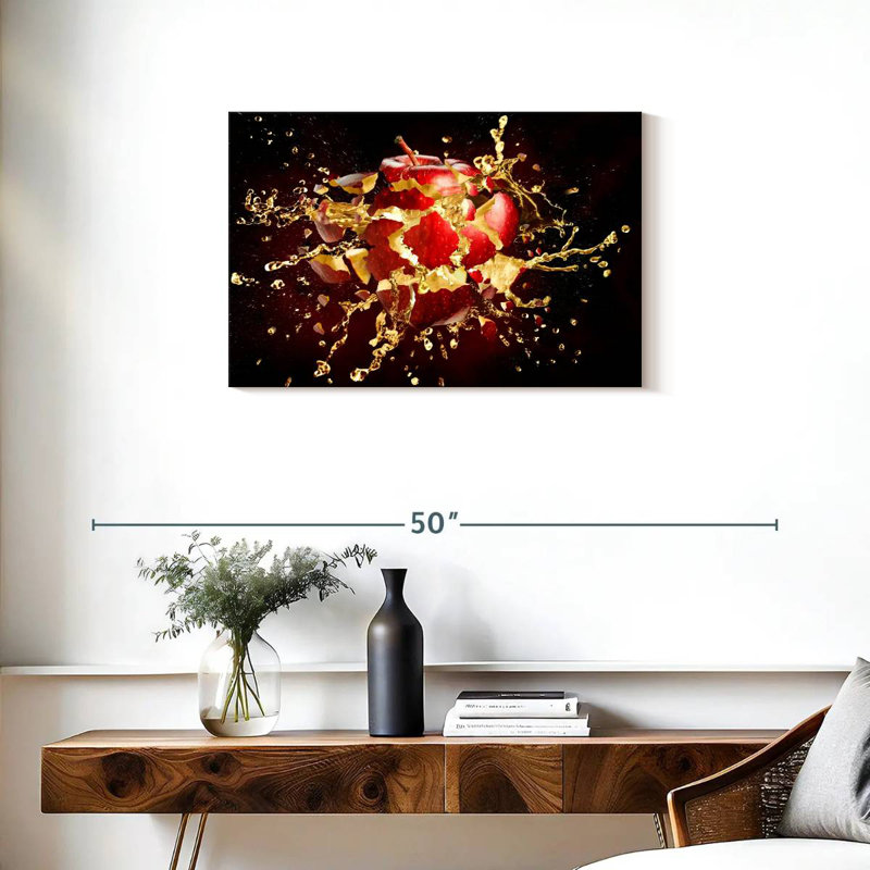 Yarlin Exploding Apple, 20" H x 30" W