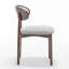 Chaise d'appoint rembourrée en bois massif-1795384395