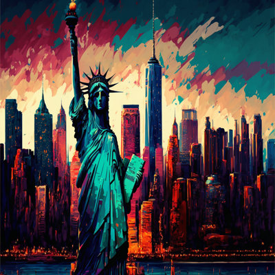 «New York Lady Liberty IV», reproduction sur toile