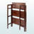 Zimmermann Terry 3-Tier Foldable Stackable Shelf Walnut Finish, 38.27" H X 27.57" W X 11.26" D-437738520-437738523