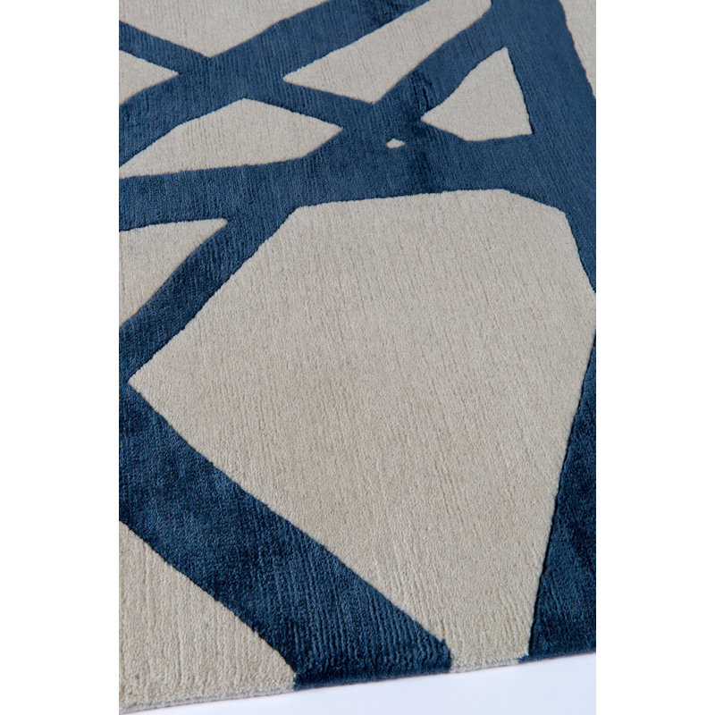 Kelly Wearstler Channels Indigo Area Rug, Rectangle 6' x 9'