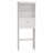 Lowel 2 -Tier Toilet Bathroom Spacesaver Storage Shelf with Storage Shelf with 2 Doors Wood Storage Cabinet