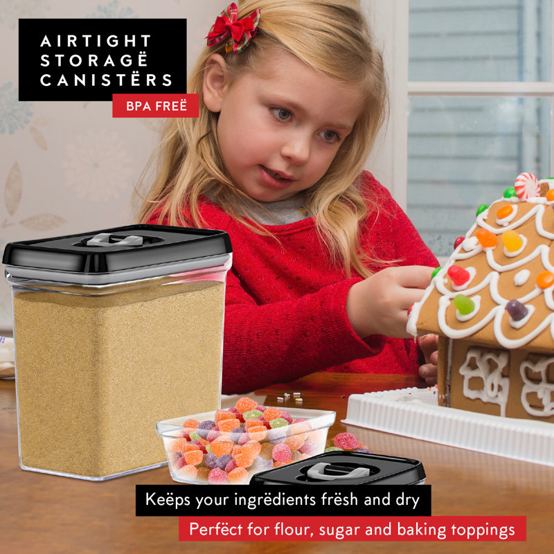 Grand ensemble de contenants pour aliments, Noir