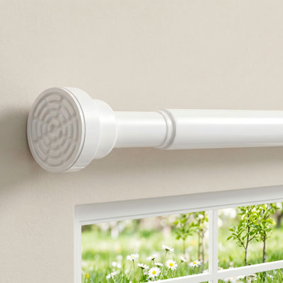 Tringle à ressort pour fenêtres, pression réglable sans perceuse de 31 à 75 pouces pour fenêtre, salle de bain, cuisine, porte