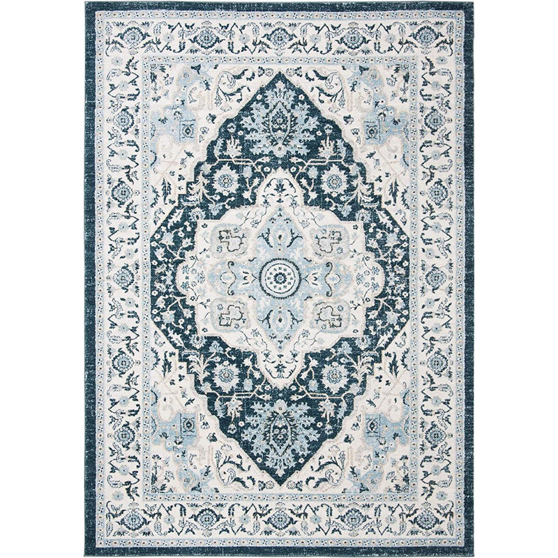 Delmer Performance Oriental Rug, Rectangle 3' x 5'