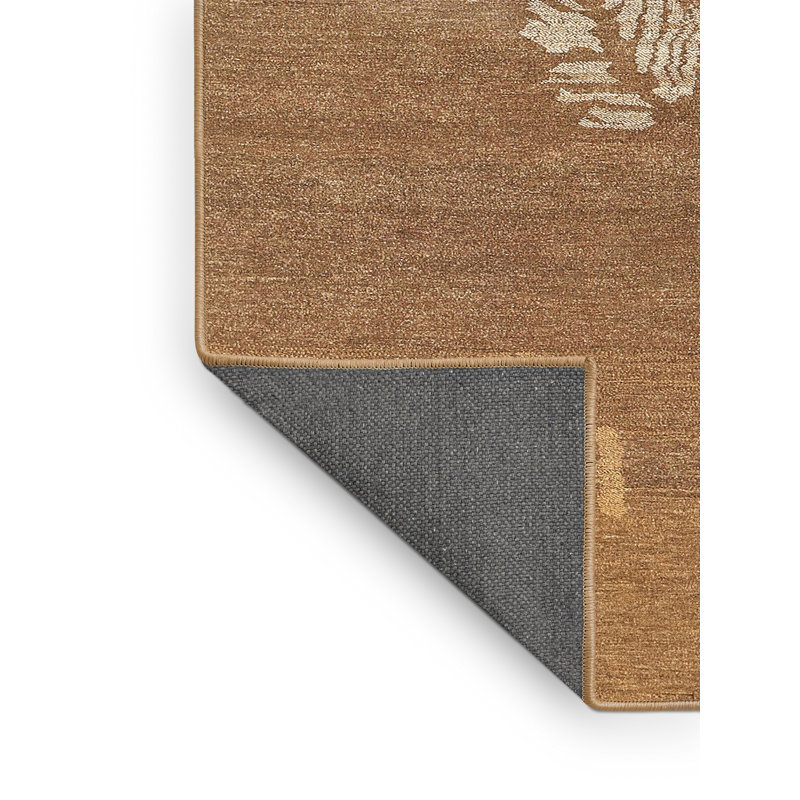 Tapis beige contemporain, Rectangle 4 pi x 6 pi