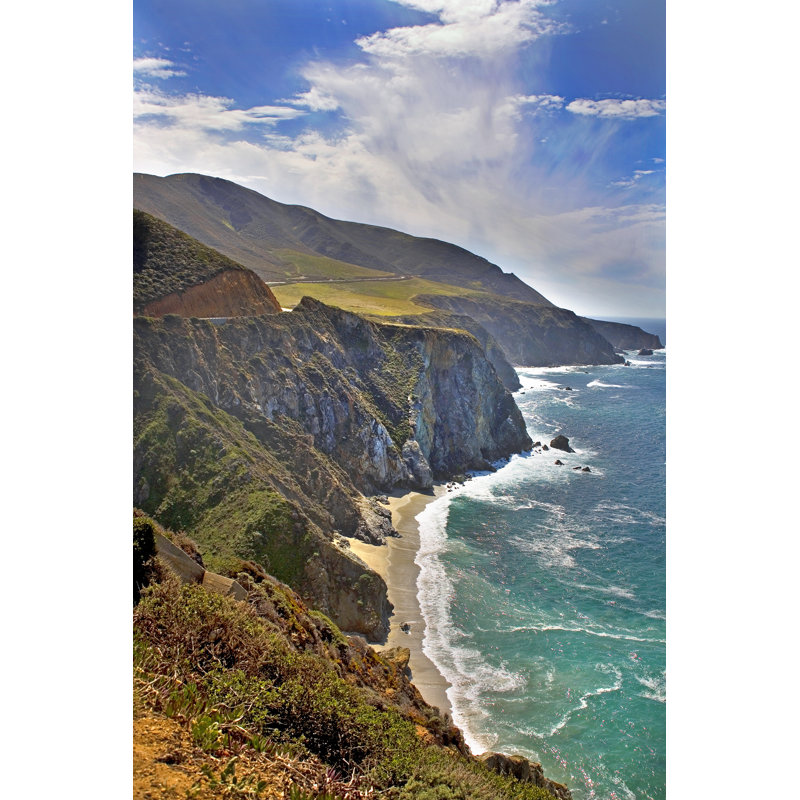 Big Sur In California by Naheedence - Wrapped Canvas Print, 46cm H x 30cm W x 3.8cm D