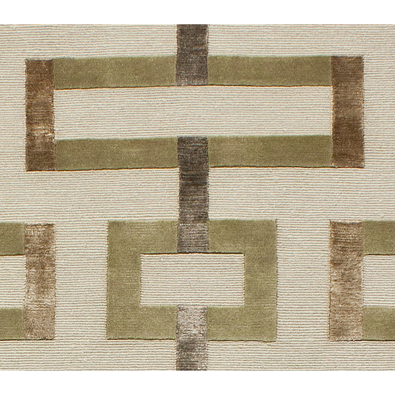 Geometric Area Rug in Cashmere, Rectangle 8' x 10'