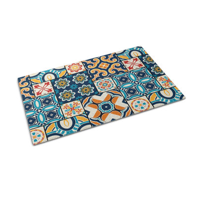Non-Slip Geometric Outdoor Doormat