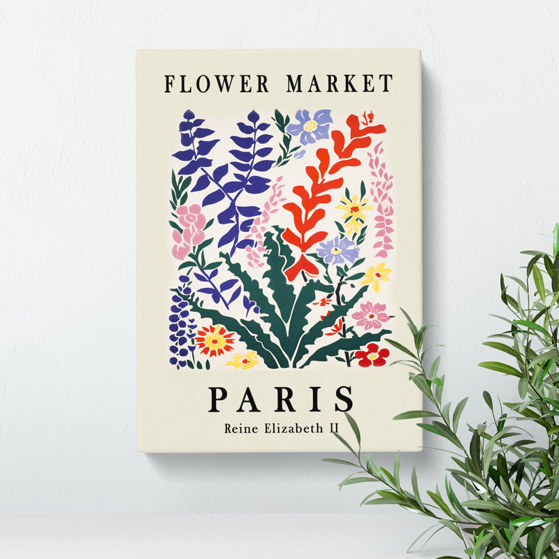 XMKTMKT-296 Flower Market Exhibition In Paris No.4 - Wrapped Canvas Print, 76cm H x 50cm W x 3cm D