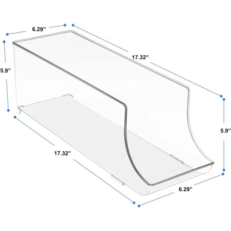 Distributeur de canettes Sorbus pour réfrigérateur - système de rotation de 12 canettes (ensemble de 2)