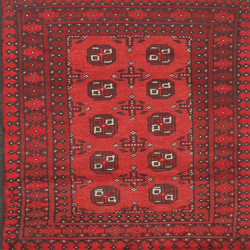 Tapis rouge à motif sud-ouest, Carré 6 pi